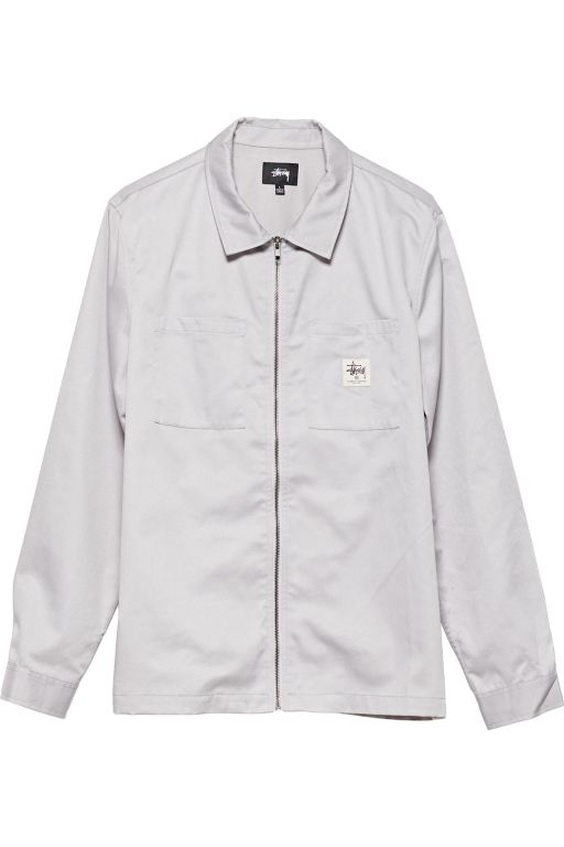 Stussy Mens Workwear Zip Jackets White - TYUNL2917